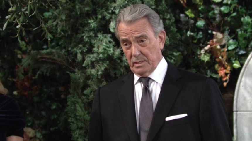 Victor (Eric Braeden) exige que la paix règne pour ce mariage. Les Feux de l'Amour,
épisode 12214 (11 octobre 2021,
CBS)