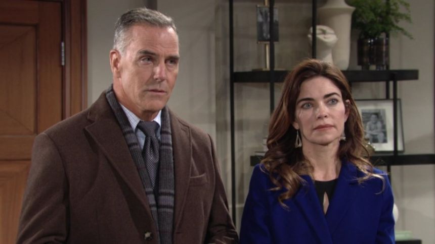 Ashland (Richard Burgi) et Victoria (Amelia Heinle) ont une proposition à faire. Les Feux de l'Amour,
                     épisode 8983 (13 juin 2024,
TF1)