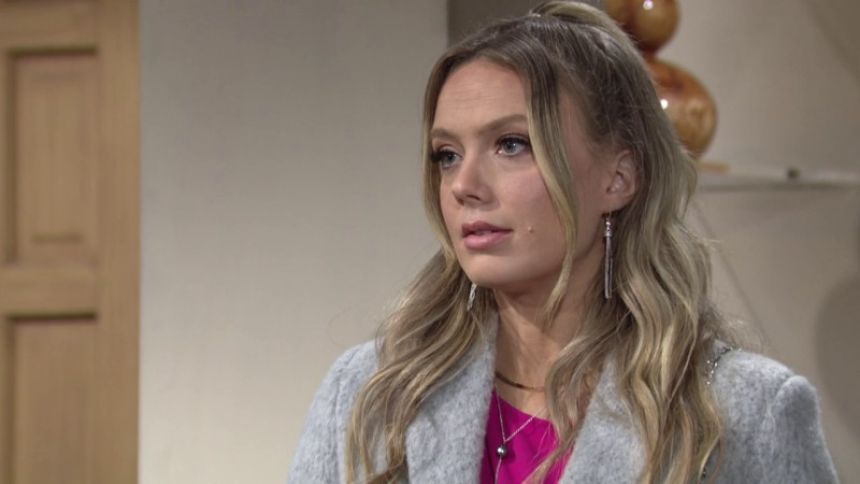 Abby (Melissa Ordway) annonce clairement son choix. Les Feux de l'Amour,
épisode 12273 (5 janvier 2022,
CBS)