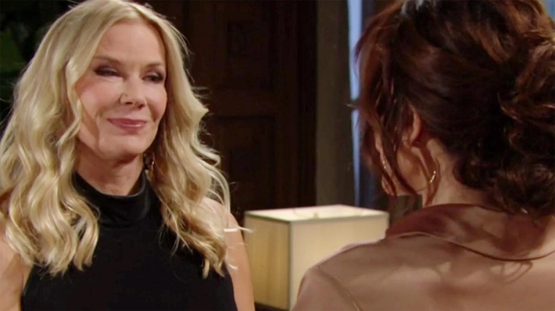Brooke (Katherine Kelly Lang) est fin prête pour son rendez-vous ! Amour, Gloire et Beauté,
                     épisode 8964 (12 février 2024,
TF1)