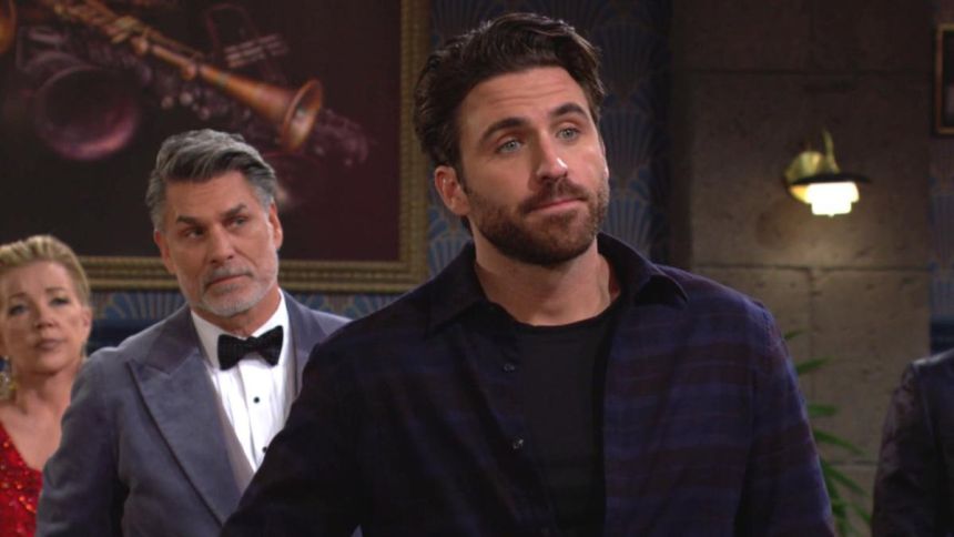 Chance (Conner Floyd) veut savoir si Diane a menacé Phyllis. Les Feux de l'Amour,
épisode 12586 (31 mars 2023,
CBS)