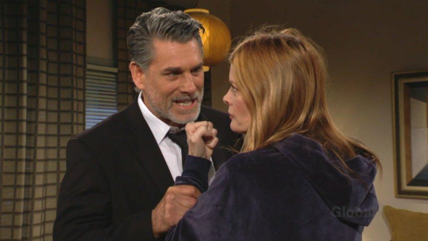 Jeremy (James Hyde) refuse que Phyllis change leur plan. Les Feux de l'Amour,
épisode 12597 (17 avril 2023,
CBS)