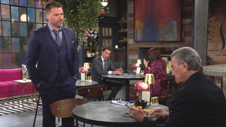 Nick (Joshua Morrow) connaît bien son père ! Les Feux de l'Amour,
épisode 12614 (10 mai 2023,
CBS)