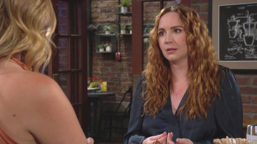 Mariah (Camryn Grimes) reproche son égoïsme à Summer. Les Feux de l'Amour,
épisode 12639 (14 juin 2023,
CBS)