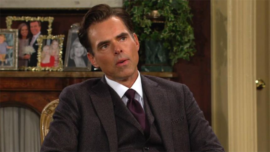 Billy (Jason Thompson) est surpris par la réaction de Kyle. Les Feux de l'Amour,
                     épisode 12739 (3 novembre 2023,
CBS)