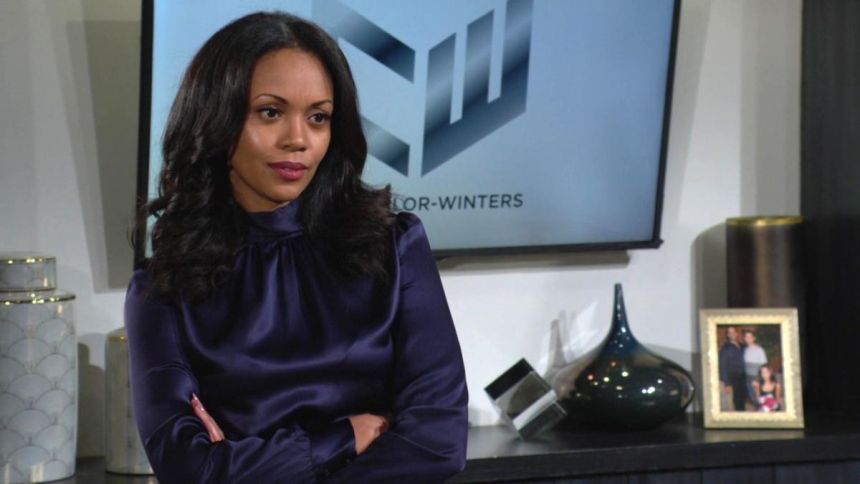 Amanda (Mishael Morgan) veut défendre les intérêts de Jill. Les Feux de l'Amour,
épisode 12812 (21 février 2024,
CBS)