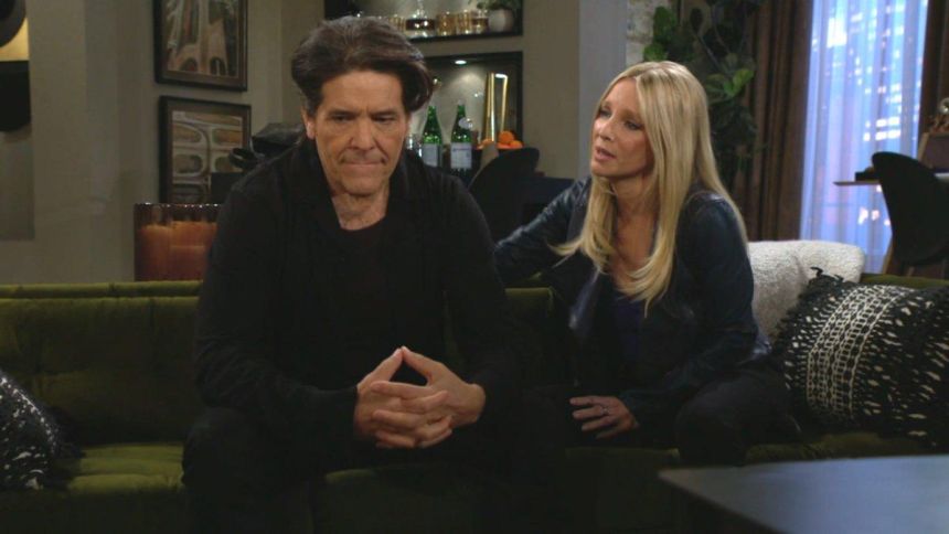 Christine (Lauralee Bell) doit faire un choix. Les Feux de l'Amour,
épisode 12848 (15 avril 2024,
CBS)