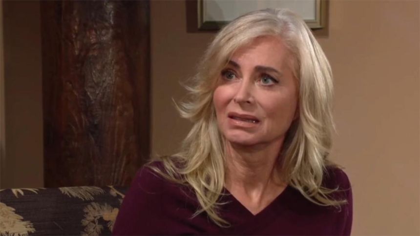 Ashley (Eileen Davidson) est terrifiée par de nouveaux souvenirs qui se dévoilent. Les Feux de l'Amour,
épisode 12886 (6 juin 2024,
CBS)
