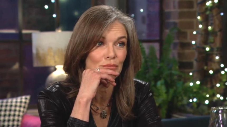 Diane (Susan Walters) a beaucoup de mal avec le comportement de Kyle. Les Feux de l'Amour,
                     épisode 12892 (14 juin 2024,
CBS)