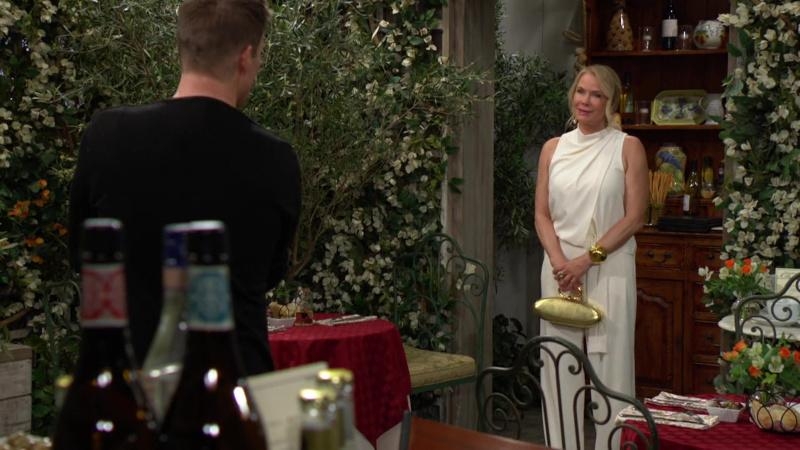 Brooke (Katherine Kelly Lang) fait une surprise à Deacon. Top Models,
                     épisode 9295 (5 septembre 2024,
RTS)