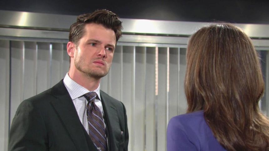 Kyle (Michael Mealor) estime que Jabot est son droit de naissance. Les Feux de l'Amour,
épisode 12901 (27 juin 2024,
CBS)