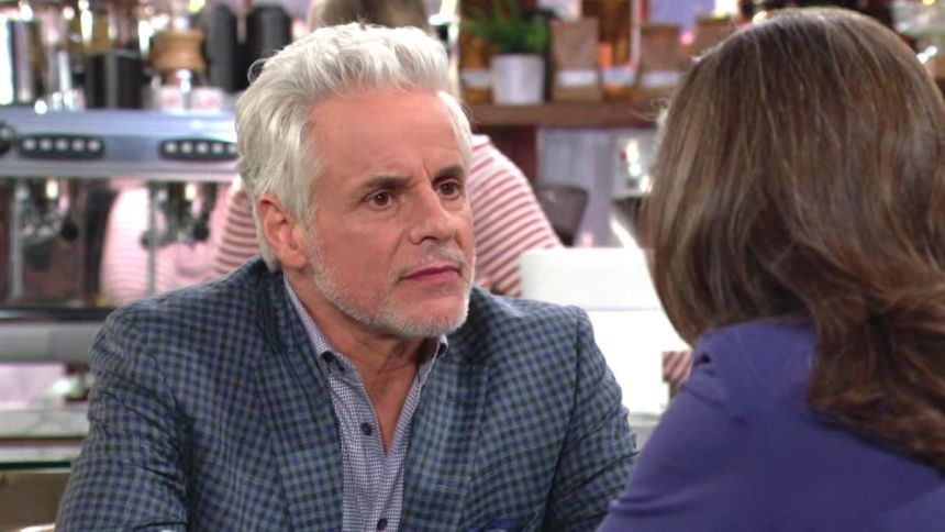 Michael (Christian Le Blanc) s'inquiète d'une nouvelle guerre entre Newman et Abbott. Les Feux de l'Amour,
                     épisode 12904 (2 juillet 2024,
CBS)