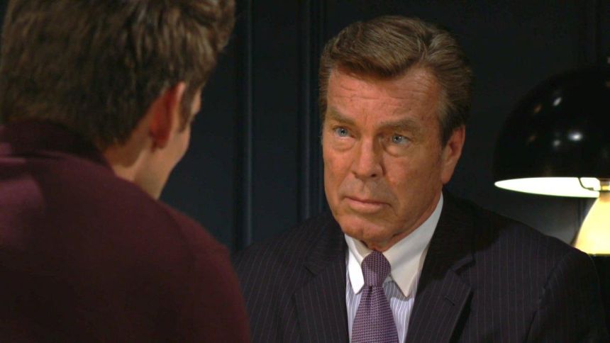 Jack (Peter Bergman) compte sur son ami Adam (Mark Grossman). Les Feux de l'Amour,
                     épisode 12941 (22 août 2024,
CBS)