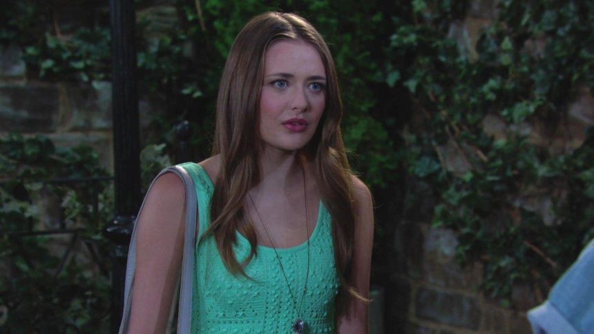 Faith (Reylynn Caster) est scandalisée par ce qu'elle découvre. Les Feux de l'Amour,
épisode 12943 (26 août 2024,
CBS)