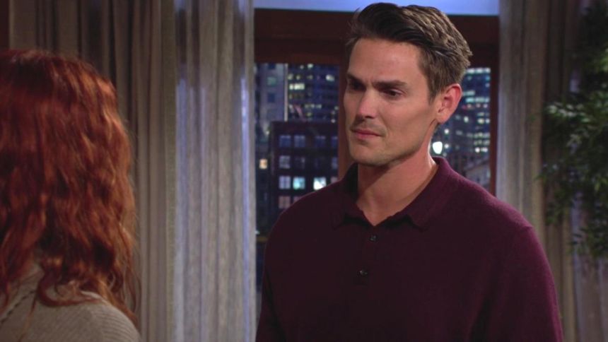 Adam (Mark Grossman) est poussé dans ses retranchements. Les Feux de l'Amour,
épisode 12944 (27 août 2024,
CBS)