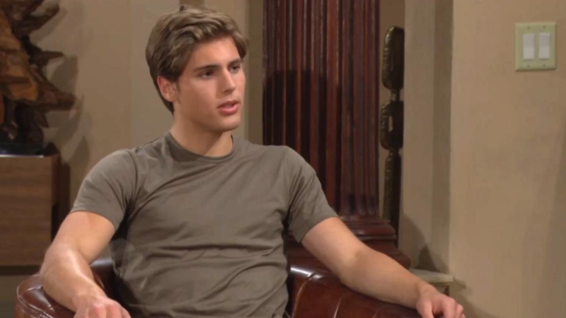 Will (Crew Morrow) met son père sur le grill... Amour, Gloire et Beauté/Top Models,
                     épisode 9357 (11 septembre 2024,
CBS)