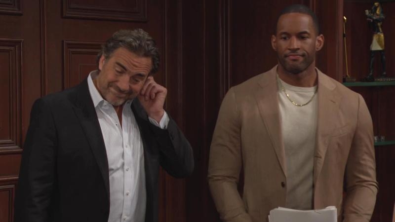 Ridge (Thorsten Kaye) et Carter sont ennuyés… Amour, Gloire et Beauté/Top Models,
épisode 9359 (13 septembre 2024,
CBS)