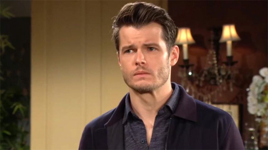 Kyle (Michael Mealor) est touché par ce que Jack traverse. Les Feux de l'Amour,
épisode 12987 (25 octobre 2024,
CBS)