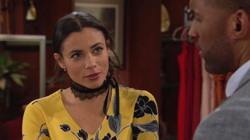 Daphne (Murielle Hilaire) sait comment s’y prendre avec Carter. Top Models,
                     épisode 9473 (13 mai 2025,
RTS)