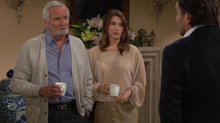 Une bonne surprise attend Eric (John McCook). Top Models,
épisode 9484 (28 mai 2025,
RTS)