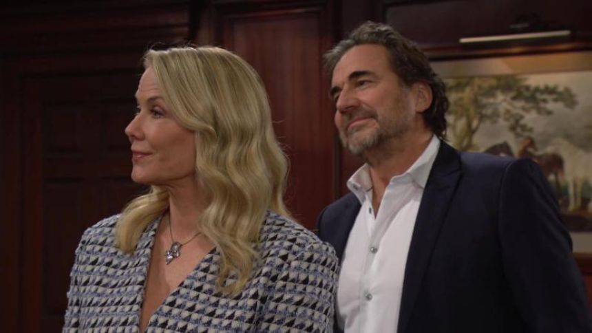 Brooke (Katherine Kelly Lang) et Ridge ont de la visite… Amour, Gloire et Beauté/Top Models,
                     épisode 9489 (25 mars 2025,
CBS)