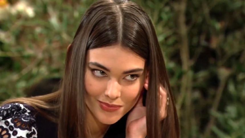 Electra (Laneya Grace) voit très bien où Will veut en venir. Amour, Gloire et Beauté/Top Models,
épisode 9492 (28 mars 2025,
CBS)