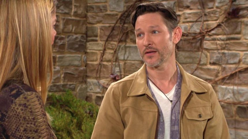 Daniel (Michael Graziadei) ne sait plus où va sa vie depuis la mort de Heather. Les Feux de l'Amour,
épisode 13105 (21 avril 2025,
CBS)