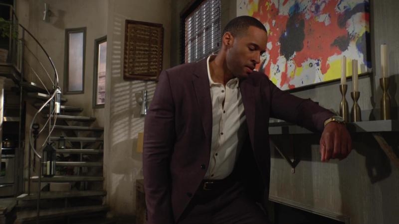 Carter (Lawrence Saint-Victor) n'a pas le moral... Amour, Gloire et Beauté/Top Models,
épisode 9526 (16 mai 2025,
CBS)