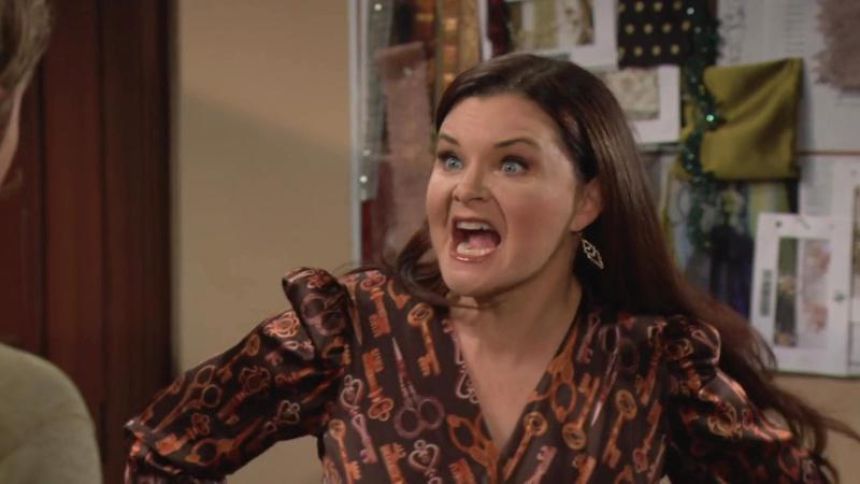 Katie (Heather Tom) n'est pas contente... Top Models,
épisode 9557 (8 septembre 2025,
RTS)