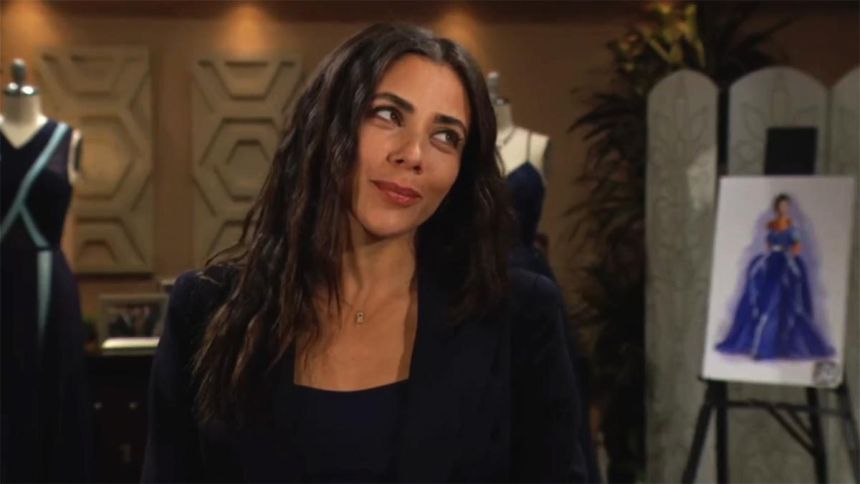 Daphne (Murielle Hilaire) est heureuse d'être de retour à Los Angeles. Amour, Gloire et Beauté/Top Models,
épisode 9573 (23 juillet 2025,
CBS)