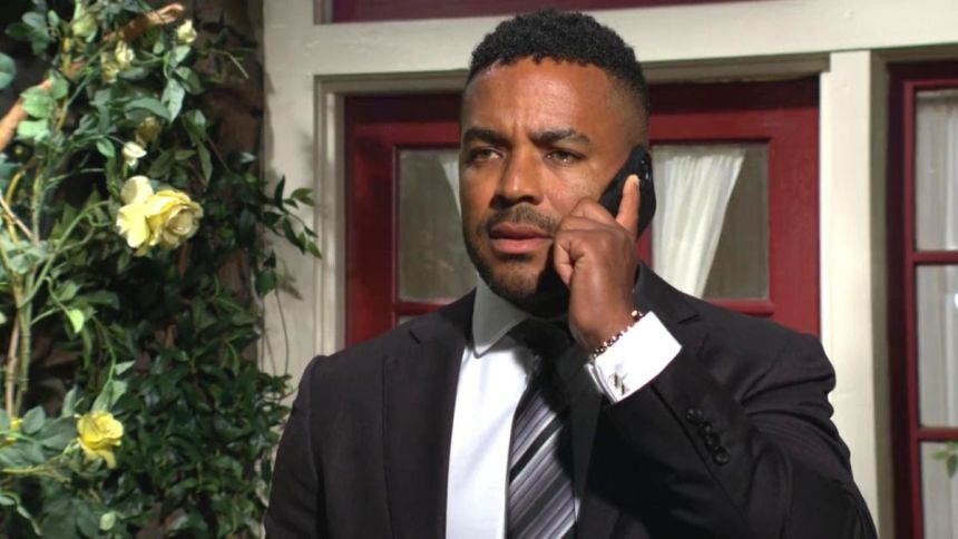 Nate (Sean Dominic) ne s'attendait pas du tout à ça. Les Feux de l'Amour,
                     épisode 13176 (29 juillet 2025,
CBS)