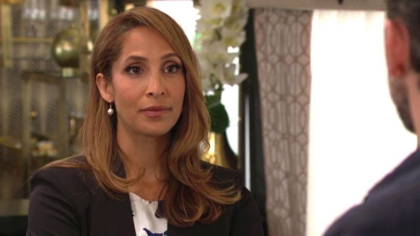 Lily (Christel Khalil) pose ses conditions. Les Feux de l'Amour,
épisode 13189 (15 août 2025,
CBS)