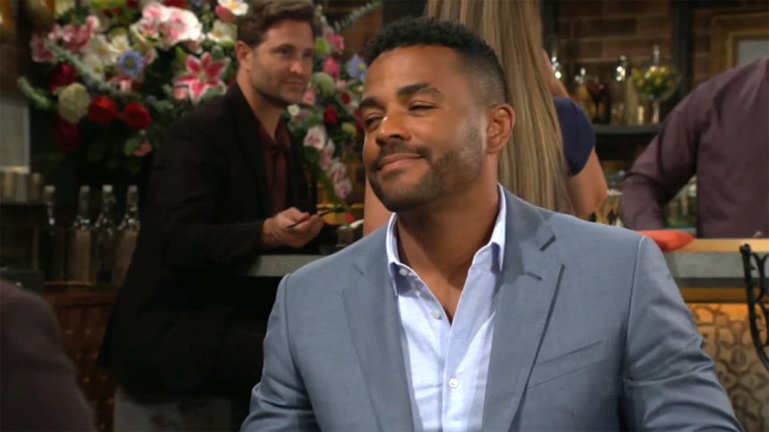 Nate (Sean Dominic) est content de pouvoir compter sur ses cousins. Les Feux de l'Amour,
épisode 13197 (27 août 2025,
CBS)