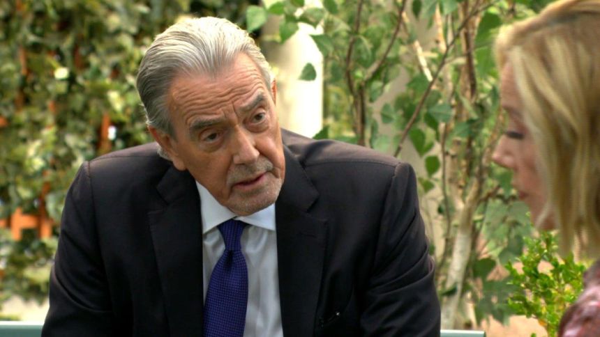Victor (Eric Braeden) ne comprend pas pourquoi Nikki discute avec son ennemi préféré. Les Feux de l'Amour,
                     épisode 13212 (17 septembre 2025,
CBS)