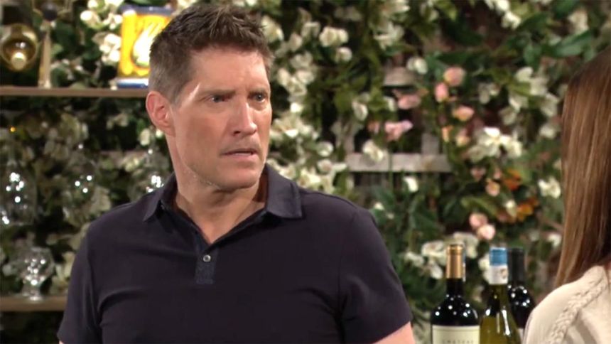 Deacon (Sean Kanan) exige des explications de Sheila. Amour, Gloire et Beauté/Top Models,
                     épisode 9618 (25 septembre 2025,
CBS)