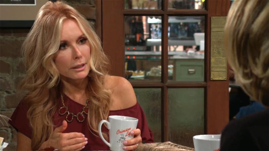Lauren (Tracey E. Bregman) demande à Nikki de l'aider. Les Feux de l'Amour,
                     épisode 13222 (1 octobre 2025,
CBS)