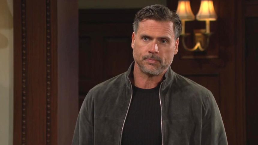 Nick (Joshua Morrow) n'est pas au ranch pour demander sa permission à Victor; Les Feux de l'Amour,
                     épisode 13230 (13 octobre 2025,
CBS)