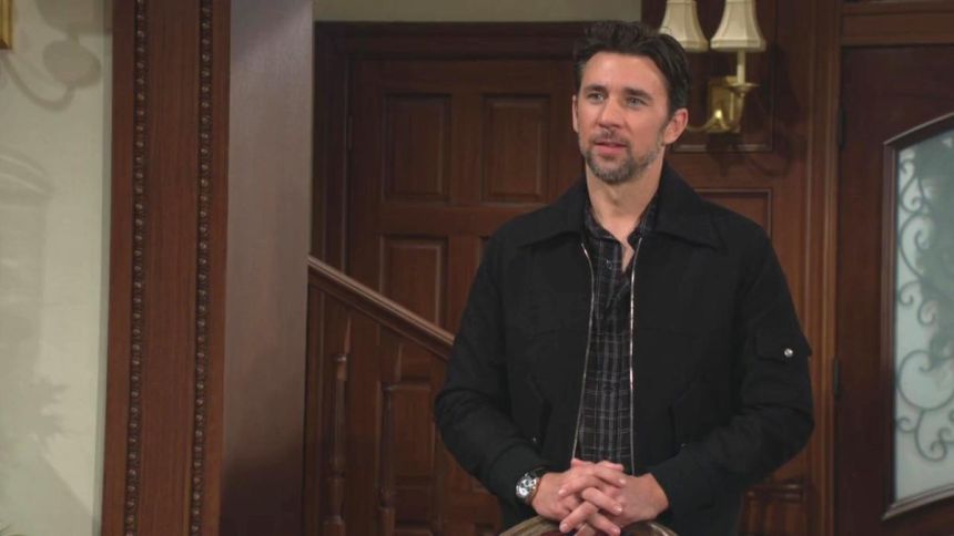 Cane (Billy Flynn) reconnaît sa défaite complète et espère la mansuétude de Victor. Les Feux de l'Amour,
                     épisode 13263 (1 décembre 2025,
CBS)