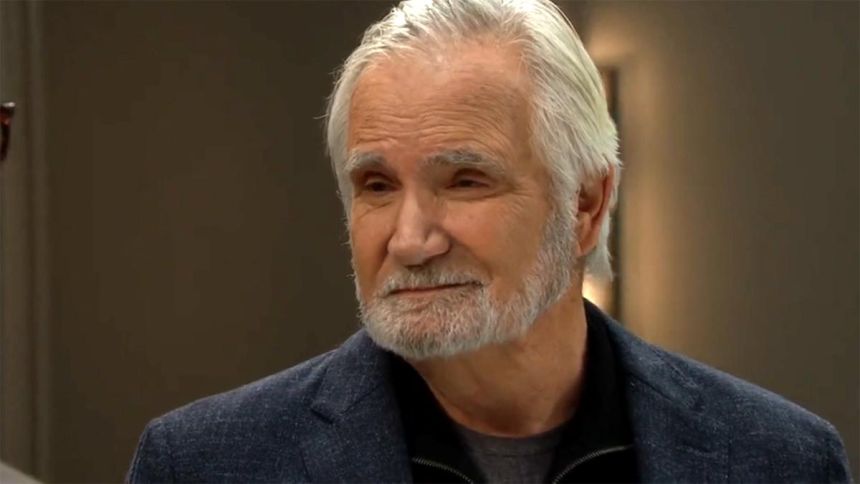 Eric (John McCook) a une discussion avec Ridge. Amour, Gloire et Beauté/Top Models,
                     épisode 9672 (12 décembre 2025,
CBS)