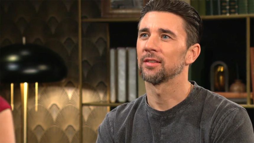 Cane (Billy Flynn) est surpris par la proposition de Phyllis. Les Feux de l'Amour,
                     épisode 13279 (23 décembre 2025,
CBS)