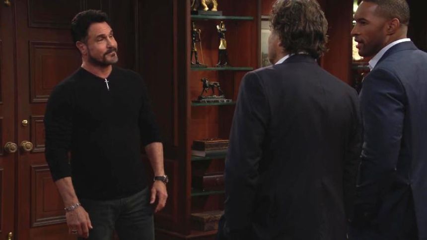 Bill (Don Diamont) a le don d’agacer Ridge et Carter… Amour, Gloire et Beauté/Top Models,
                     épisode 9684 (31 décembre 2025,
CBS)