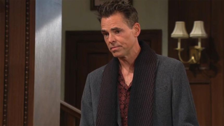Billy (Jason Thompson) est chargé de faire diversion auprès des Newman. Les Feux de l'Amour,
                     épisode 13312 (10 février 2026,
CBS)