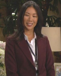 Chi-Lan Lieu,                                     actrice                                                                        dans Amour, Gloire et Beauté