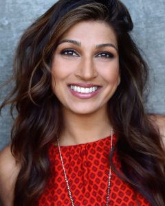 Minita Gandhi,                                     actrice                                                                        dans Amour, Gloire et Beauté