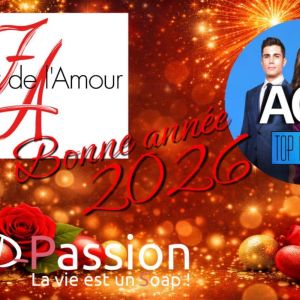 Bonne année 2026 à tous les fans de Soap-Passion !